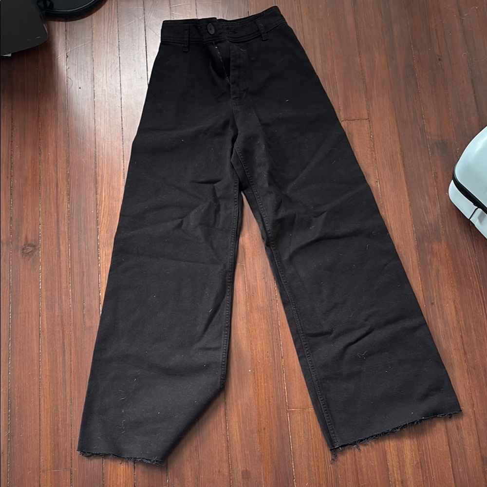 Zara Black Wide Leg Jeans
